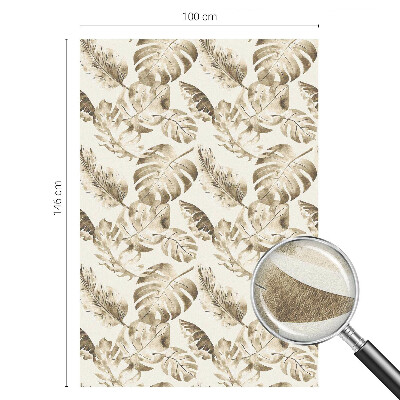 Öntapadós ablakfólia ólomüveg mintával Trópusi növények