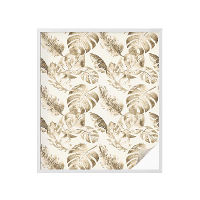 Öntapadós ablakfólia ólomüveg mintával Trópusi növények