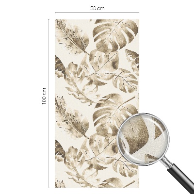 Öntapadós ablakfólia ólomüveg mintával Trópusi növények