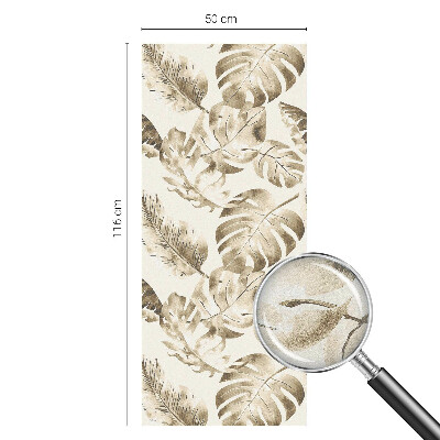 Öntapadós ablakfólia ólomüveg mintával Trópusi növények