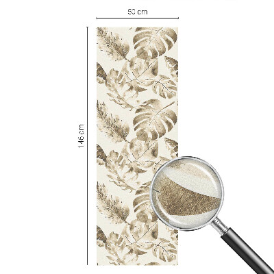 Öntapadós ablakfólia ólomüveg mintával Trópusi növények