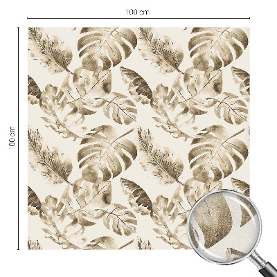 Öntapadós ablakfólia ólomüveg mintával Trópusi növények