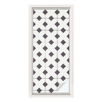 Öntapadós belátásgátló fólia Fekete-fehér gyémántok