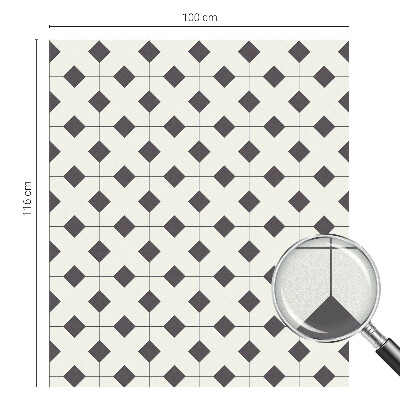 Öntapadós belátásgátló fólia Fekete-fehér gyémántok