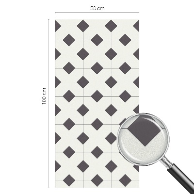 Öntapadós belátásgátló fólia Fekete-fehér gyémántok