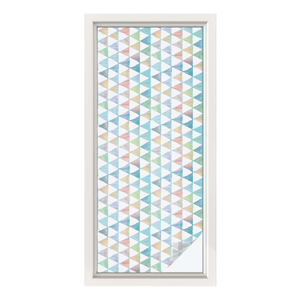 Dekoratív üvegfólia ablakra Geometriai háromszögek