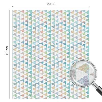 Dekoratív üvegfólia ablakra Geometriai háromszögek