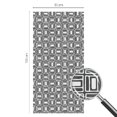 Öntapadós üvegfólia vitrázs mintával Energikus minta