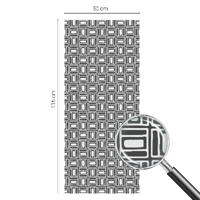 Öntapadós üvegfólia vitrázs mintával Energikus minta