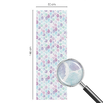 Öntapadós ablakfólia ólomüveg mintával Pasztell pöttyök