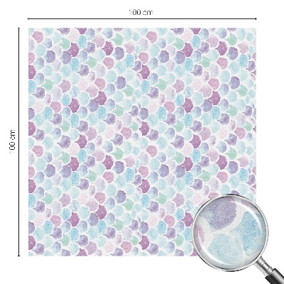 Öntapadós ablakfólia ólomüveg mintával Pasztell pöttyök