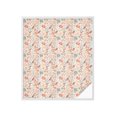 Öntapadós üvegfólia vitrázs mintával Virágkötészet