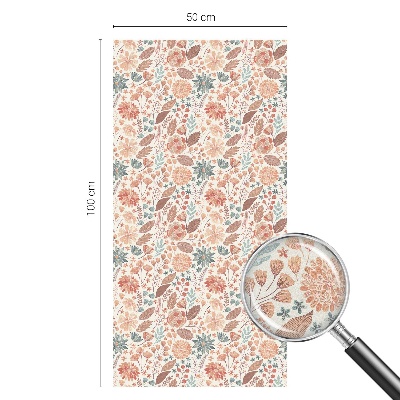 Öntapadós üvegfólia vitrázs mintával Virágkötészet