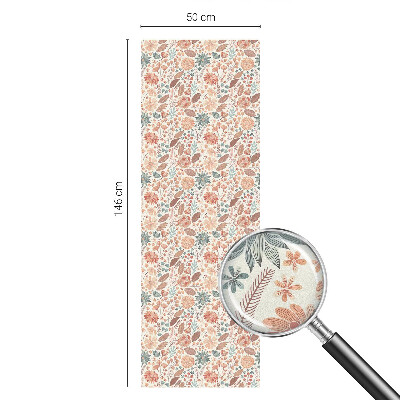 Öntapadós üvegfólia vitrázs mintával Virágkötészet