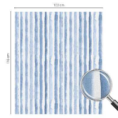 Öntapadós ablakfólia ólomüveg mintával Kék csíkok