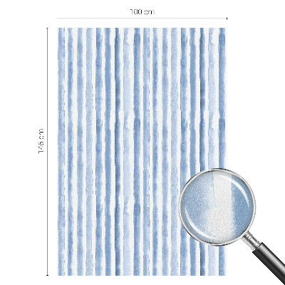 Öntapadós ablakfólia ólomüveg mintával Kék csíkok