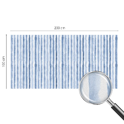 Öntapadós ablakfólia ólomüveg mintával Kék csíkok