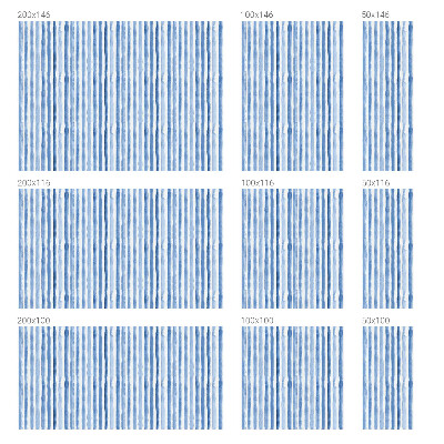 Öntapadós ablakfólia ólomüveg mintával Kék csíkok