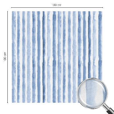 Öntapadós ablakfólia ólomüveg mintával Kék csíkok