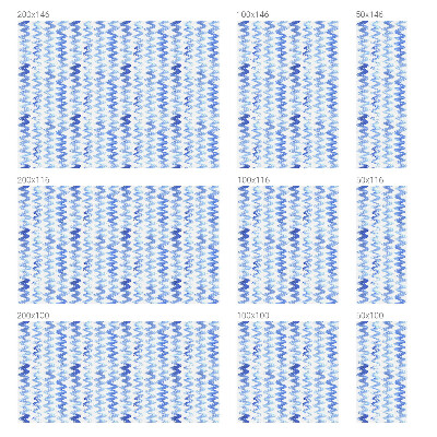 Öntapadós belátásgátló fólia Kék hullámok