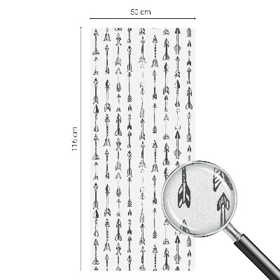Dekoratív üvegfólia ablakra Geometriai nyilak