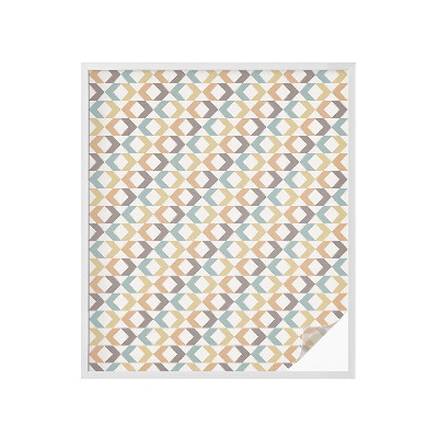 Öntapadós üvegfólia vitrázs mintával Geometriai rombuszok