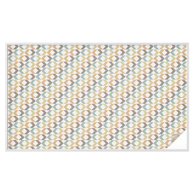 Öntapadós üvegfólia vitrázs mintával Geometriai rombuszok