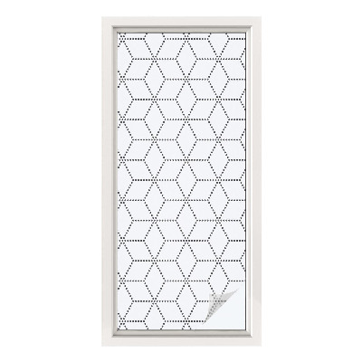 Öntapadós belátásgátló fólia Pontozott rombuszok