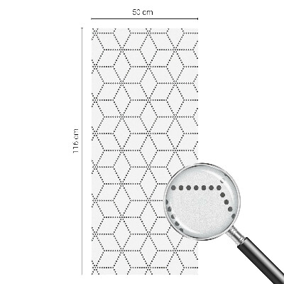 Öntapadós belátásgátló fólia Pontozott rombuszok