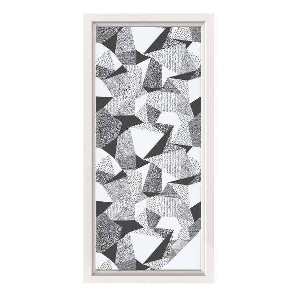 Öntapadós ablakfólia ólomüveg mintával Geometriai alakzatok