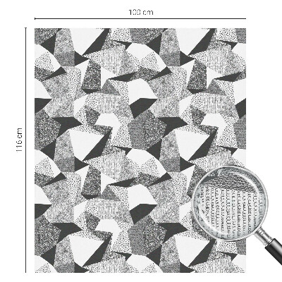 Öntapadós ablakfólia ólomüveg mintával Geometriai alakzatok