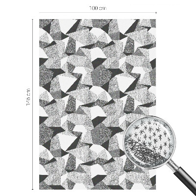 Öntapadós ablakfólia ólomüveg mintával Geometriai alakzatok