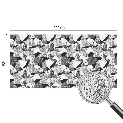 Öntapadós ablakfólia ólomüveg mintával Geometriai alakzatok