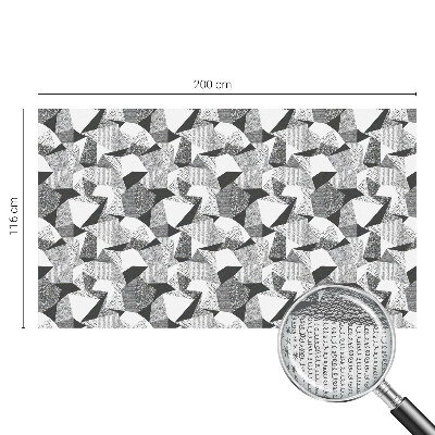Öntapadós ablakfólia ólomüveg mintával Geometriai alakzatok