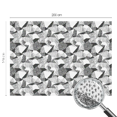 Öntapadós ablakfólia ólomüveg mintával Geometriai alakzatok