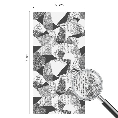Öntapadós ablakfólia ólomüveg mintával Geometriai alakzatok