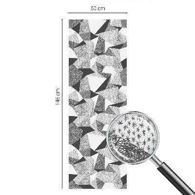 Öntapadós ablakfólia ólomüveg mintával Geometriai alakzatok