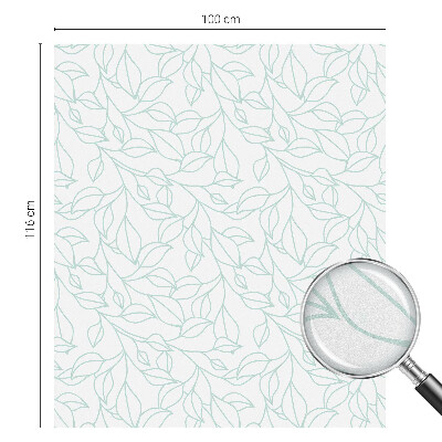 Dekoratív üvegfólia ablakra Finom levelek