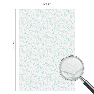 Dekoratív üvegfólia ablakra Finom levelek