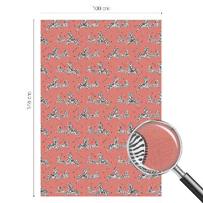 Dekoratív üvegfólia ablakra Zebra motívum