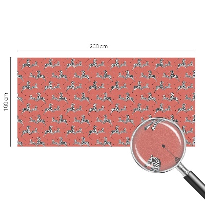 Dekoratív üvegfólia ablakra Zebra motívum