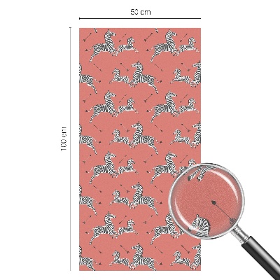 Dekoratív üvegfólia ablakra Zebra motívum