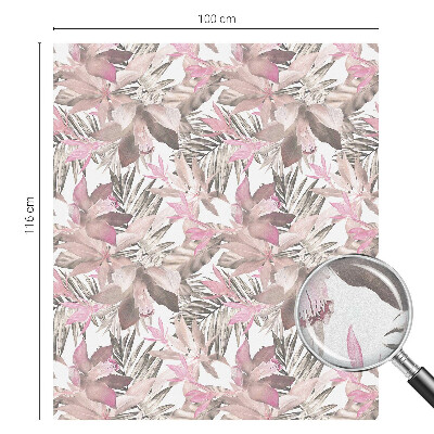 Színes mintás ablakfólia Pasztell virágok