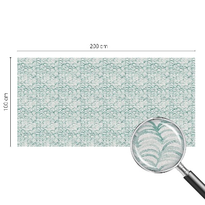 Öntapadós ablakfólia ólomüveg mintával Zöld hullám