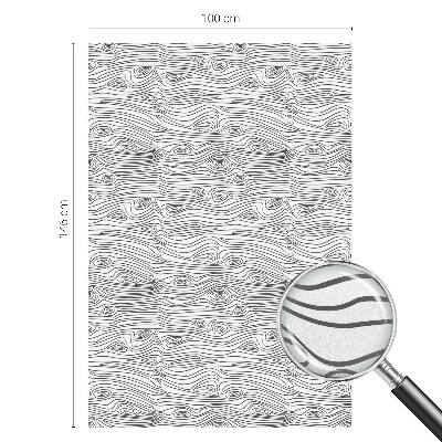 Öntapadós üvegfólia vitrázs mintával Fa vonalak