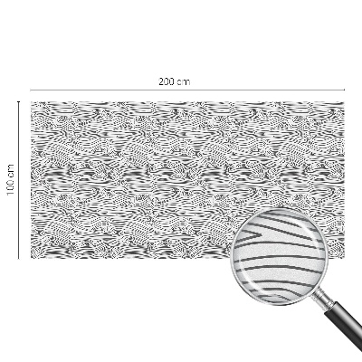 Öntapadós üvegfólia vitrázs mintával Fa vonalak