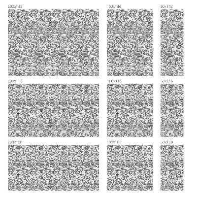 Öntapadós üvegfólia vitrázs mintával Fa vonalak