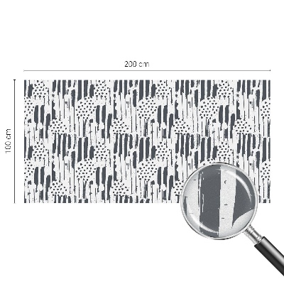 Öntapadós üvegfólia vitrázs mintával Csíkok és pöttyök