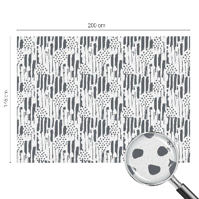 Öntapadós üvegfólia vitrázs mintával Csíkok és pöttyök