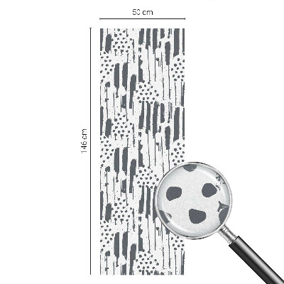 Öntapadós üvegfólia vitrázs mintával Csíkok és pöttyök